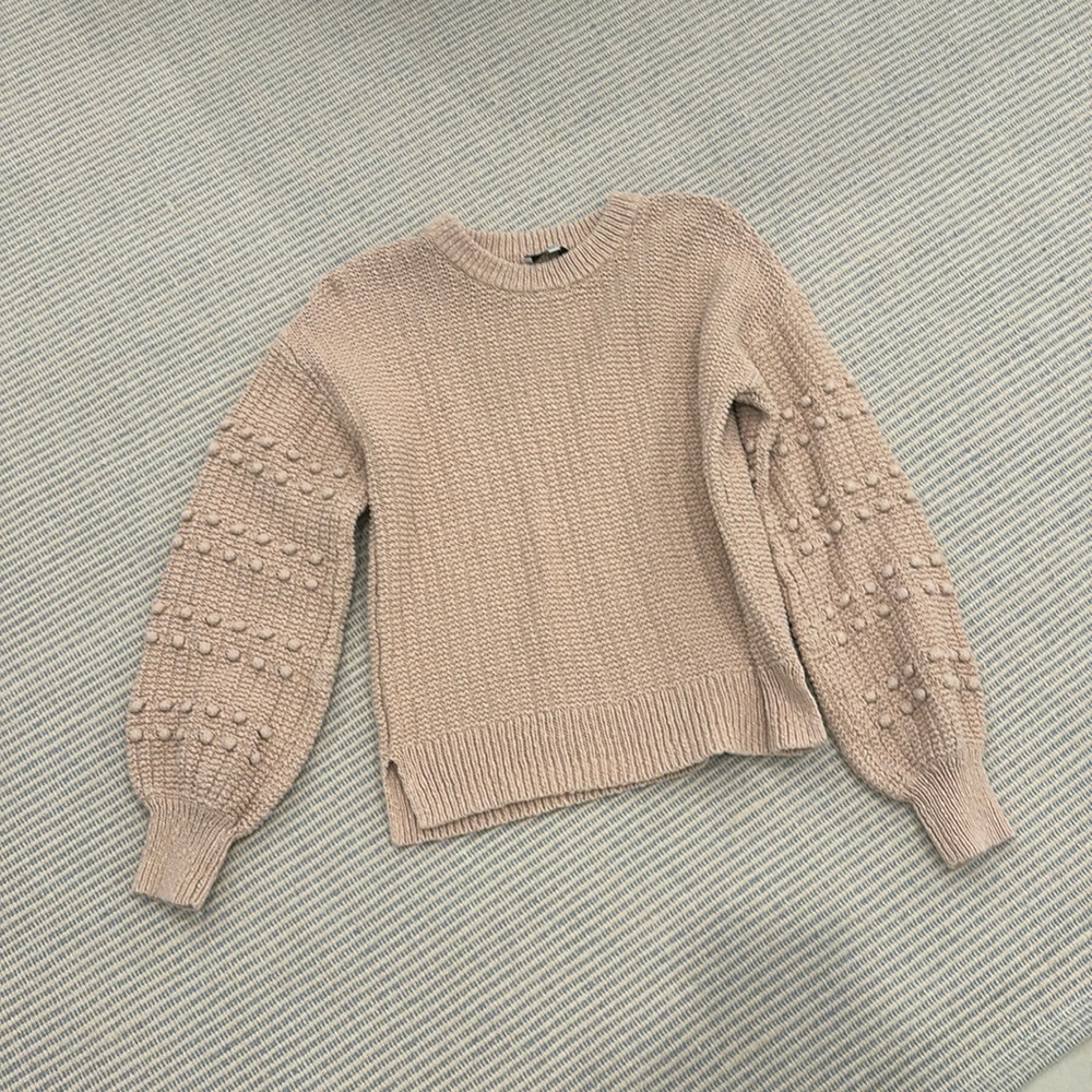 Madewell bobble Sleeve sweater